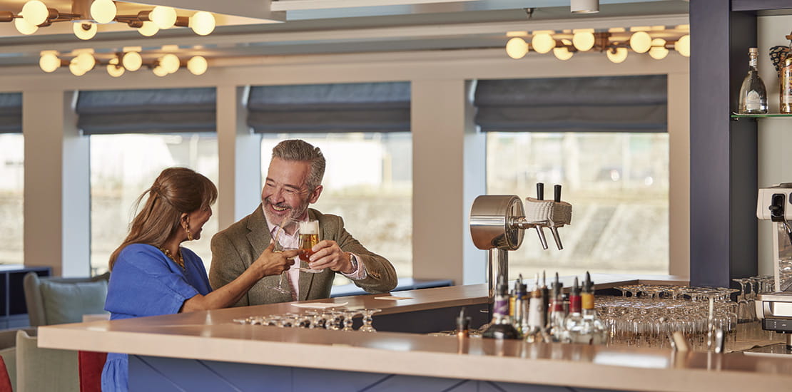 Enjoy the Lorelei Lounge aboard Spirit of the Rhine